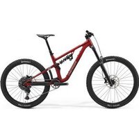 Merida One-Sixty FR 400 Mullet Mountain Bike 2025 Mid - Silk Dark Red/Grey/Black